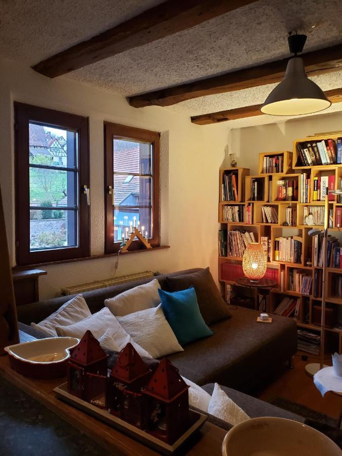 GITE AU PETIT RUISSEAU-Etage et combles-maison alsacienne 4 personnes 3 nuitées minimum Langensoultzbach Exterior foto