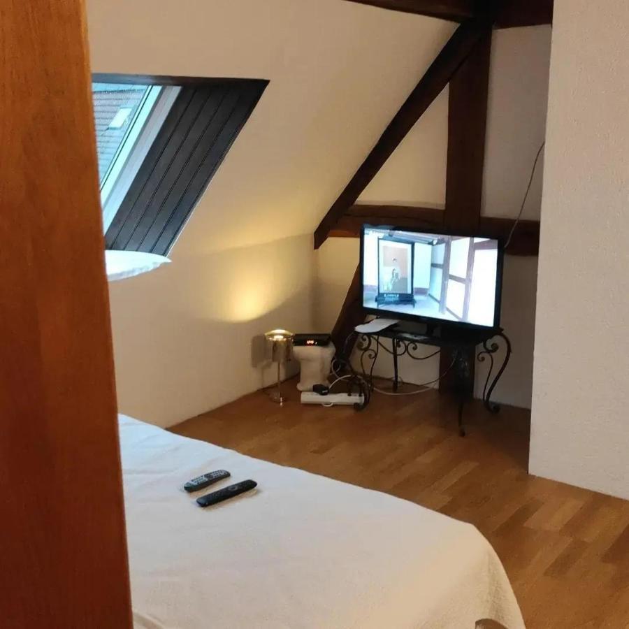 GITE AU PETIT RUISSEAU-Etage et combles-maison alsacienne 4 personnes 3 nuitées minimum Langensoultzbach Exterior foto