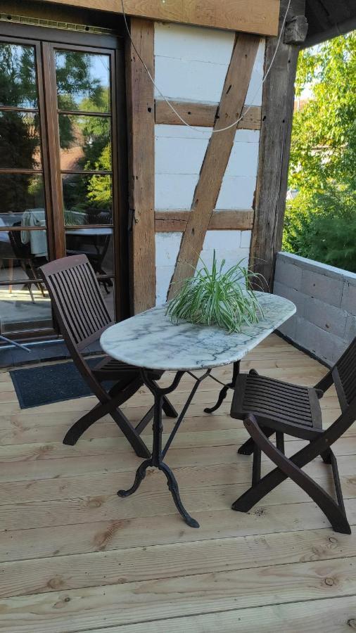 GITE AU PETIT RUISSEAU-Etage et combles-maison alsacienne 4 personnes 3 nuitées minimum Langensoultzbach Exterior foto