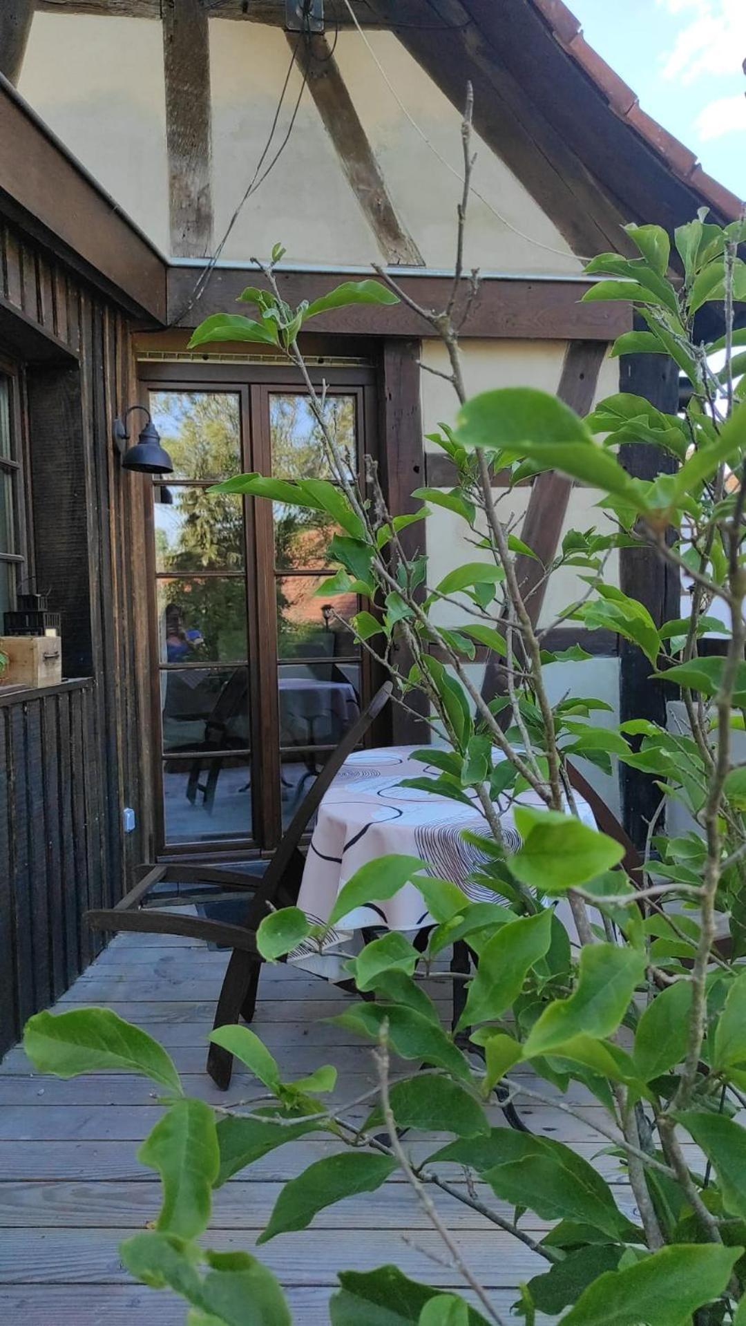 GITE AU PETIT RUISSEAU-Etage et combles-maison alsacienne 4 personnes 3 nuitées minimum Langensoultzbach Exterior foto